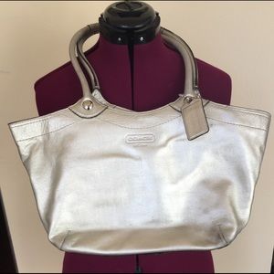 Coach Gold Leather Bag